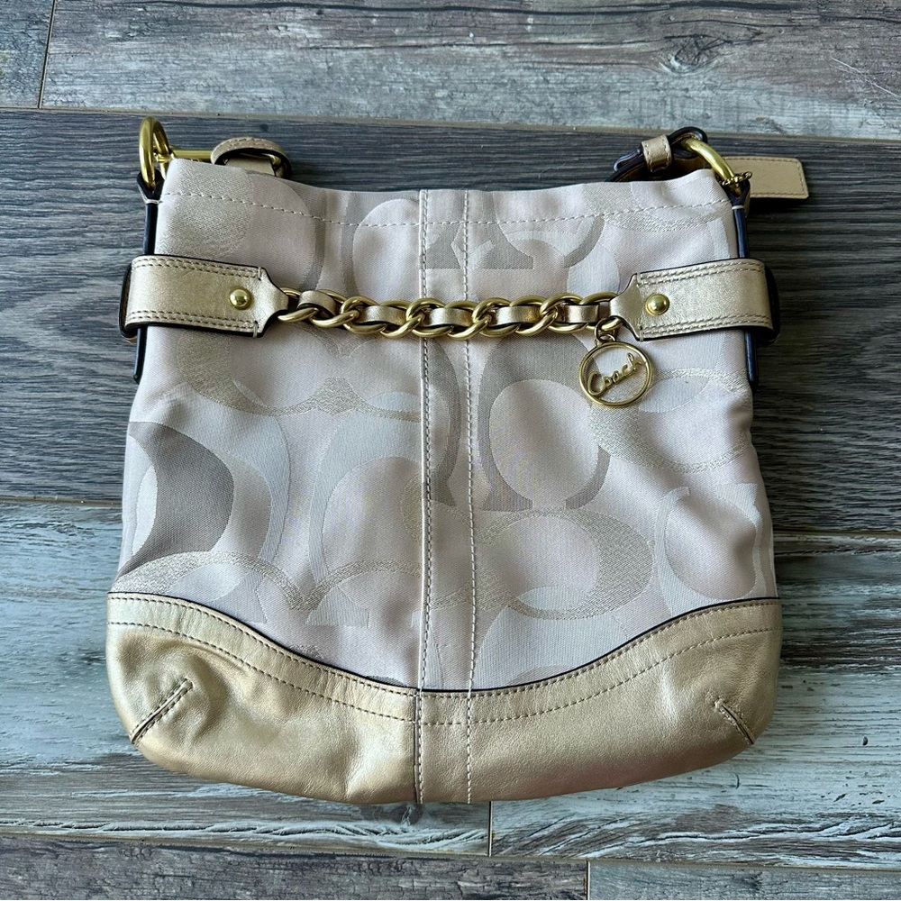 Coach Gold Crossbody Purse